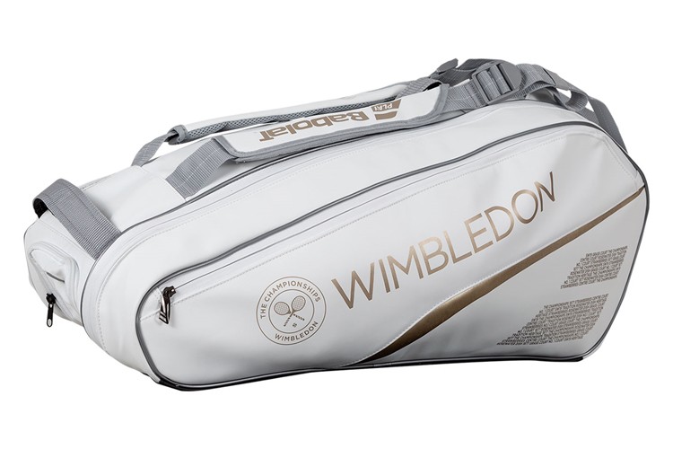 Сумка Babolat Pure Wimbledon white/gold на 12 ракеток